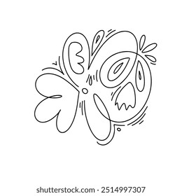 Ilustración de línea para su diseño. 