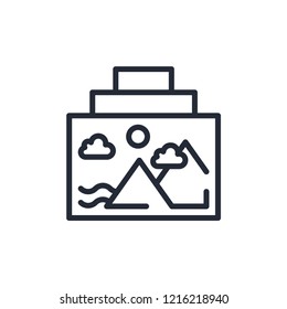 Line Image or Picture Square Icon