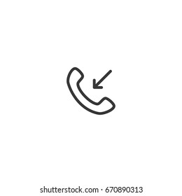 line incoming call icon
