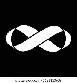 Símbolo de infinito de línea, Ilustración vectorial