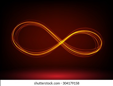 Line Infinity Symbol. Vector Illustration