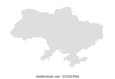 Line into the map of Ukraine. Banner for Ukraine support. vector design.