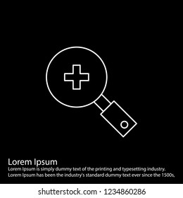 line inverted  icon on for your design use for websites,application and other projects