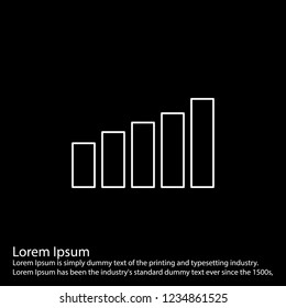 line inverted  icon on for your design use for websites,application and other projects