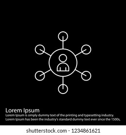 line inverted  icon on for your design use for websites,application and other projects