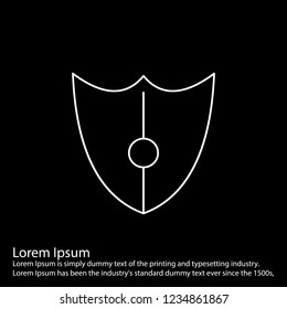 line inverted  icon on for your design use for websites,application and other projects