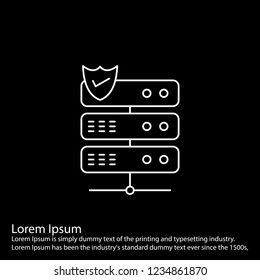 line inverted  icon on for your design use for websites,application and other projects