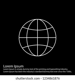 line inverted  icon on for your design use for websites,application and other projects