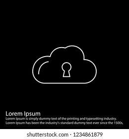 line inverted  icon on for your design use for websites,application and other projects