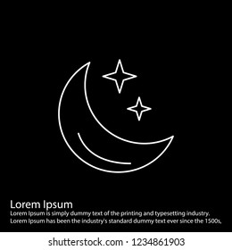 line inverted  icon on for your design use for websites,application and other projects