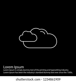 line inverted  icon on for your design use for websites,application and other projects
