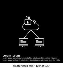 line inverted  icon on for your design use for websites,application and other projects
