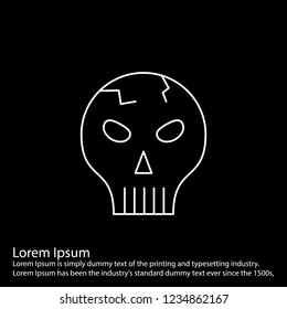 line inverted  icon on for your design use for websites,application and other projects
