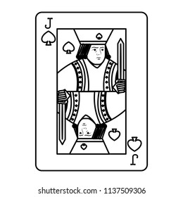 line jack spades casino card game