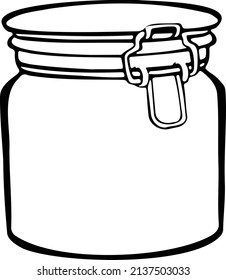 Line Jars with jam. Harvest for the winter, stocks