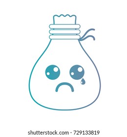 line kawaii cute crying bag cloth