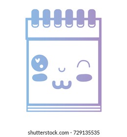 line kawaii cute funny notebook tool