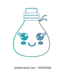 line kawaii cute happy bag cloth