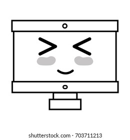 line kawaii cute happy computer technology