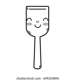 line kawaii cute happy kitchen utensil