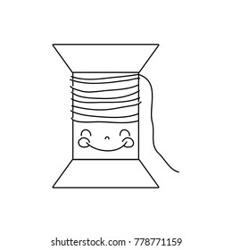 line kawaii cute happy thread object