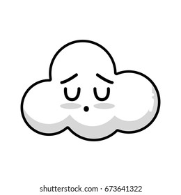 line kawaii cute tender cloud weather