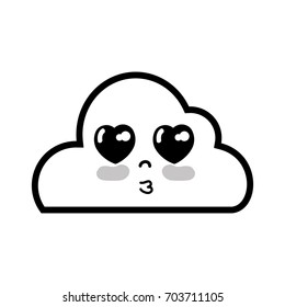 line kawaii cute tender cloud weather
