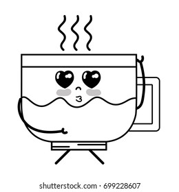 line kawaii cute tender coffee cup
