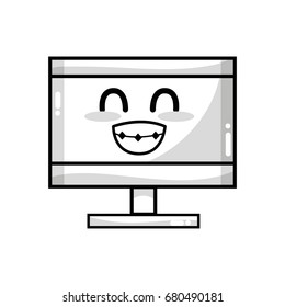 line kawaii cute tender computer technology