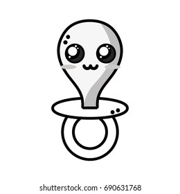 line kawaii cute tender pacifier tool