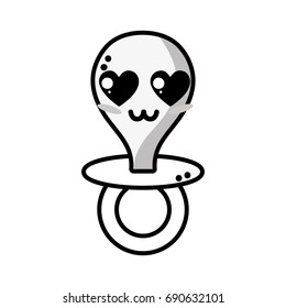 line kawaii cute tender pacifier tool