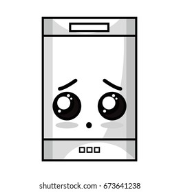 line kawaii cute tender smartphone technology