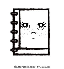 line kawaii cute thinking notebook tool