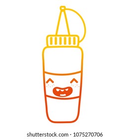 line kawaii nice delicious sauce bottle