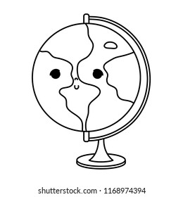 line kawaii nice global planet desk