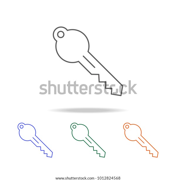line key icon. Element of Real Estate multi\
colored icons for mobile concept and web apps. Thin line icon for\
website design and development, app development. Premium icon on\
white background