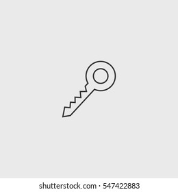 line key icon illustration isolated vector sign symbol