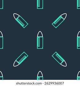 Line Key icon isolated seamless pattern on black background.  Vector