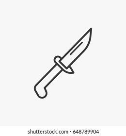 Line knife icon