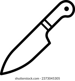 Zeilmesser-Symbol als bearbeitbare Umrisslinie für Ihr Design