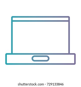 line laptop electronic technology icon