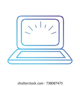 line laptop with screen electronic technology