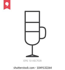 Line latte icon