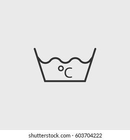 Line laundry  icon illustration isolated vector sign symbol