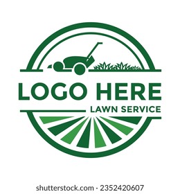  diseño del logotipo de servicios de jardín de línea