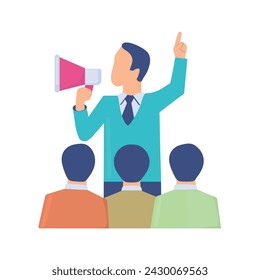 Line leader band icon clipart avatar logotype isolated vector illustration