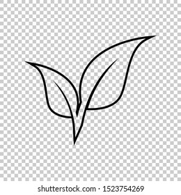 line leaf leaves vector design illustration