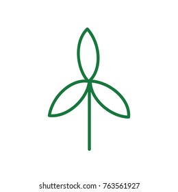 Line leaf medical care icons vector / logo illustration, premium quality