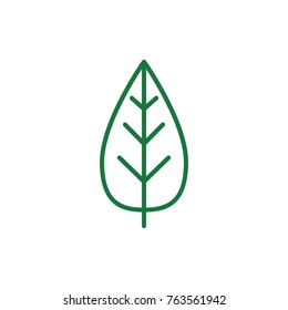 Line leaf medical care icons vector / logo illustration, premium quality