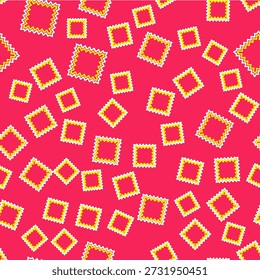 Icono de cuero aislado sin patrón sobre fondo rojo.  Vector